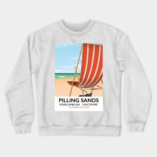 Pilling Sands Morecambe bay lancashire Crewneck Sweatshirt